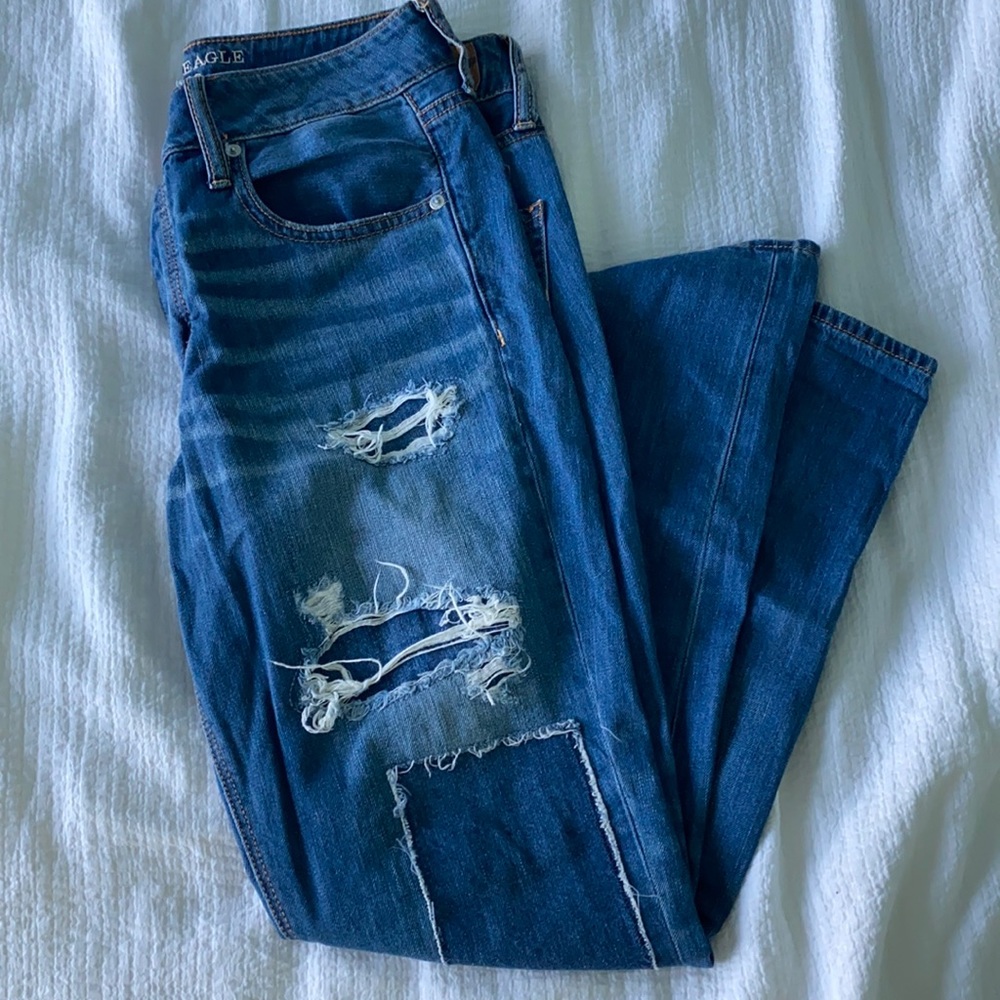 American eagle boyfriend jeans!